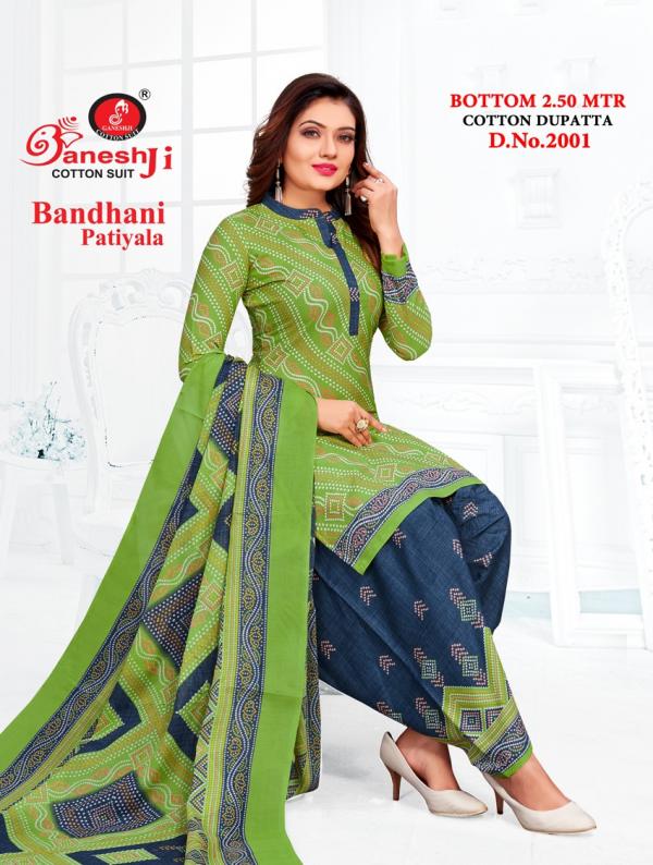 Ganeshji Bandhani Patiyala Vol-2 Cotton Dress Material